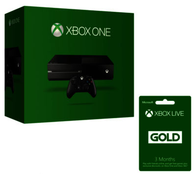 MICROSOFT Xbox One & Xbox LIVE Gold Membership 3 Month Subscription 500 GB Bundle MICROSOFT Xbox One & Xbox LIVE Gold Membership 3 Month Subscription 500 GB Bundle